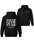 Faith Over Fear - Premium Midweight Hoodie (Black)