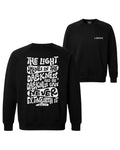 The Light Shines - Premium Cross-grain Crew (Black)