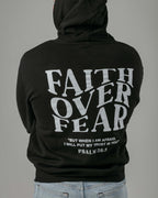 Faith Over Fear - Premium Midweight Hoodie (Black)
